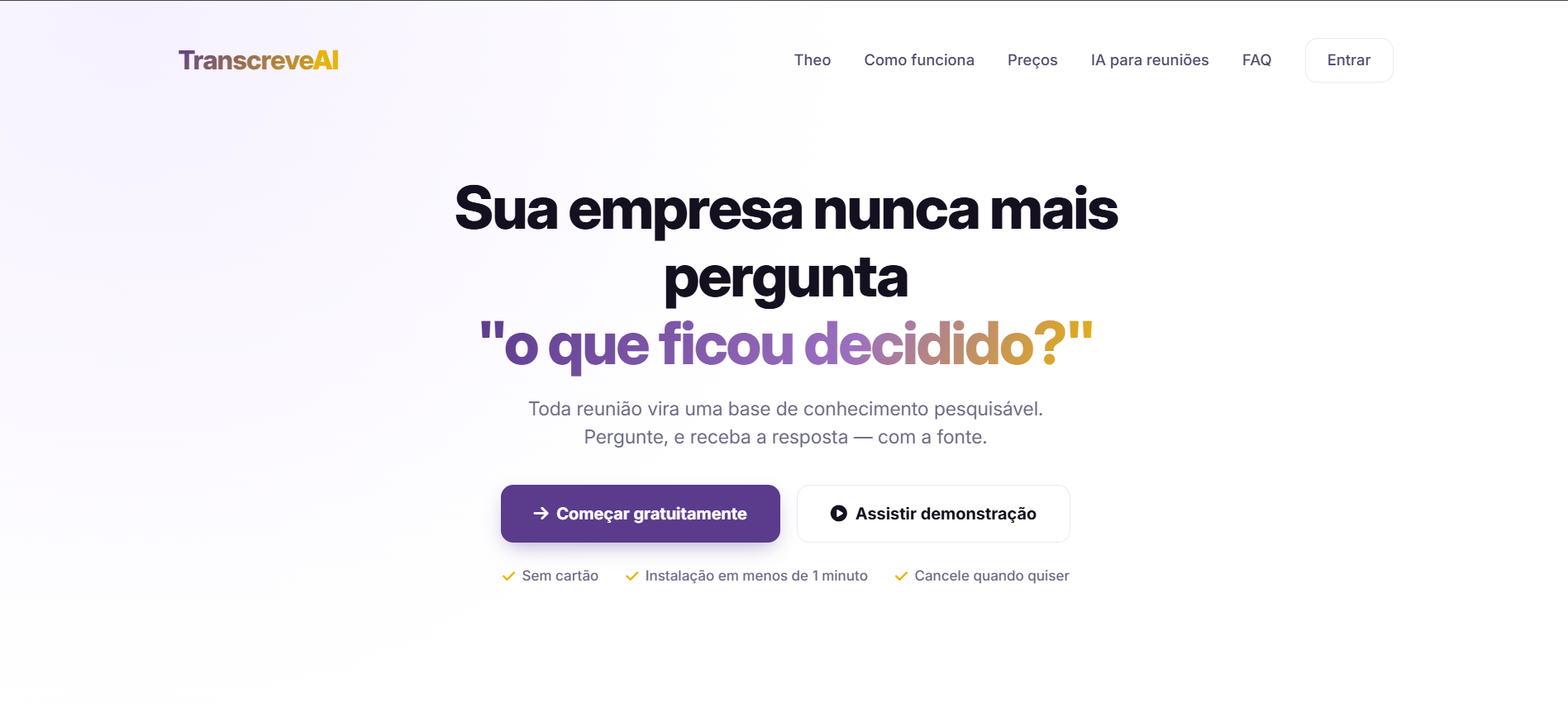 TranscreveAI dashboard